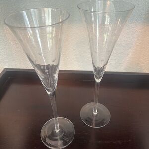 Kate Spade Larabee dot Drinkware Champagne Flutes